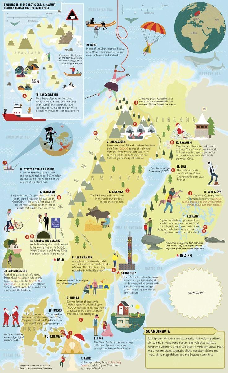 Noregur verður að sjá kort