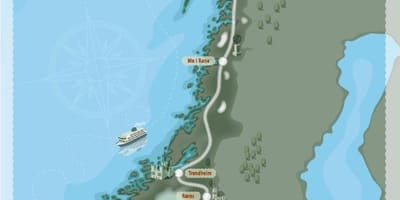 Tjaldstæði Noregi kort
