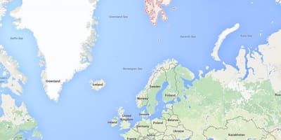 Spitsbergen Noregi kort